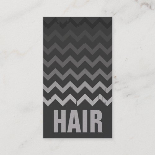 Hair Stylist Business Card - Cracked Gray Ombre