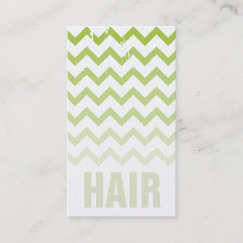 Hair Stylist Business Card - Cracked Green Ombre