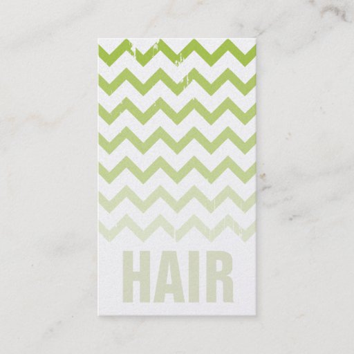 Customizable Hair Stylist Business Card - Cracked Green Ombre
