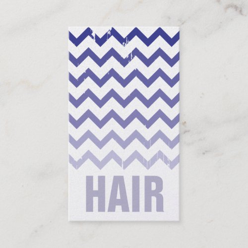 Hair Stylist Business Card - Cracked Indigo Ombre