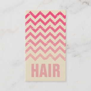 Hair Stylist Business Card - Cracked Pink Ombre