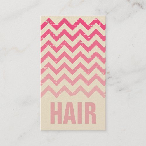 Hair Stylist Business Card _ Cracked Pink Ombre