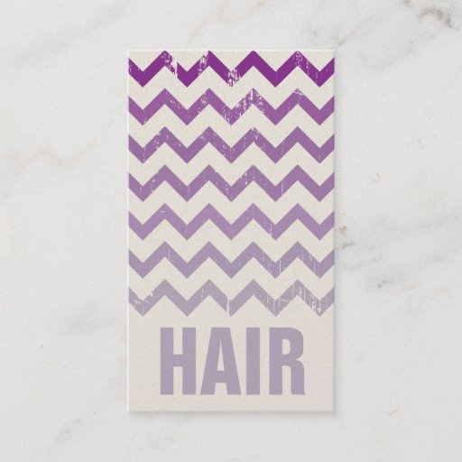 Customizable Hair Stylist Business Card - Cracked Purple Ombre