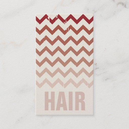 Customizable Hair Stylist Business Card - Cracked Red Ombre