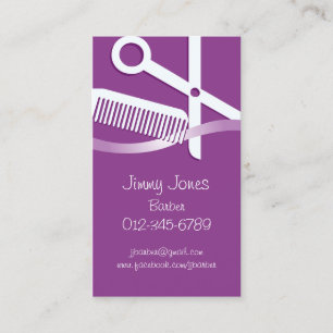Hair Stylist Business Card Scissors And Comb