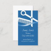 Hair Stylist Business Card Scissors And Comb (Front/Back)