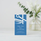 Hair Stylist Business Card Scissors And Comb (Standing Front)
