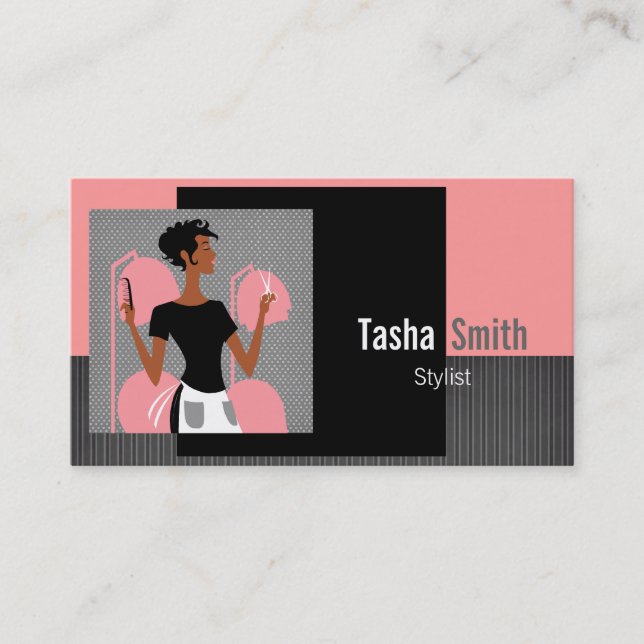 Hair Stylist Business Cards (Front)