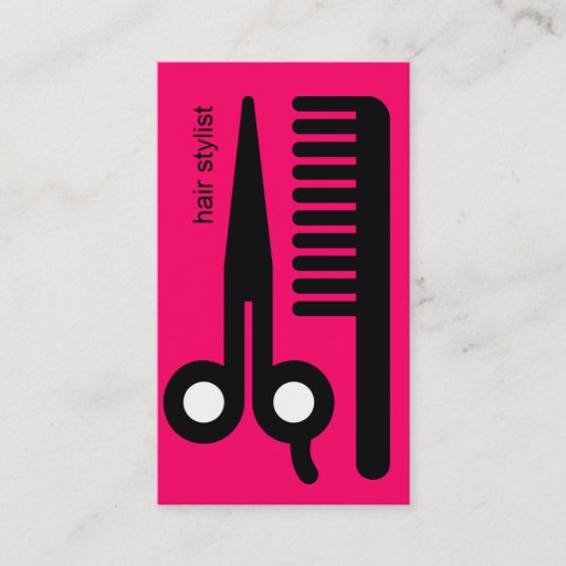 Customizable Hair Stylist Business Cards