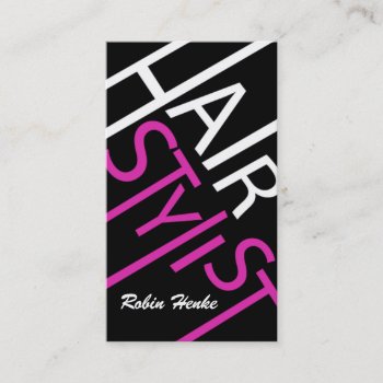 Hair Stylist Business Cards by colourfuldesigns at Zazzle