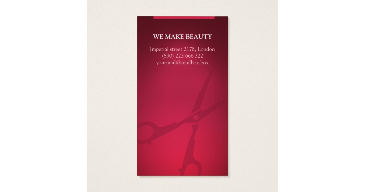 hair stylist business cards Zazzle