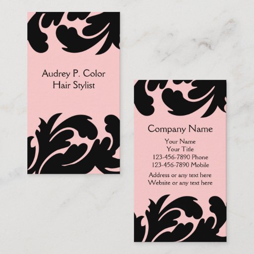 Customizable Hair Stylist Business Cards