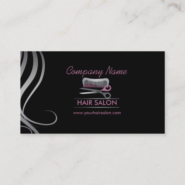 Hair stylist business cards (Front)