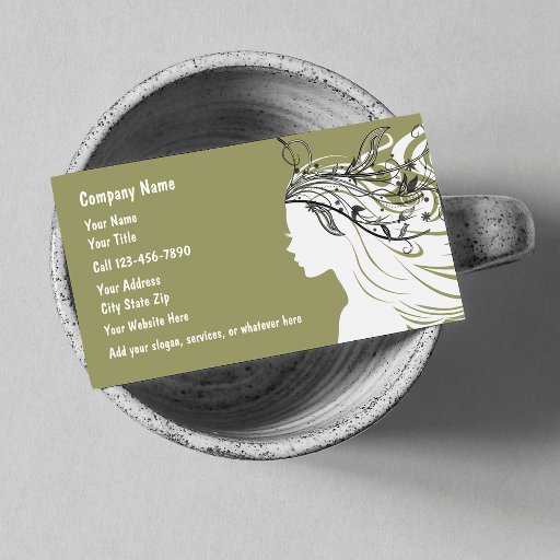 Customizable Hair Stylist Business Cards