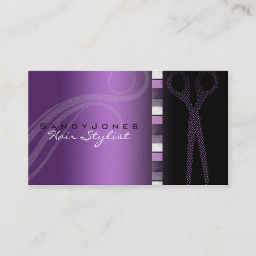 Customizable Hair stylist business cards