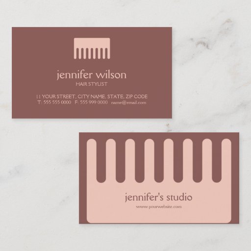 Customizable Hair Stylist business cards