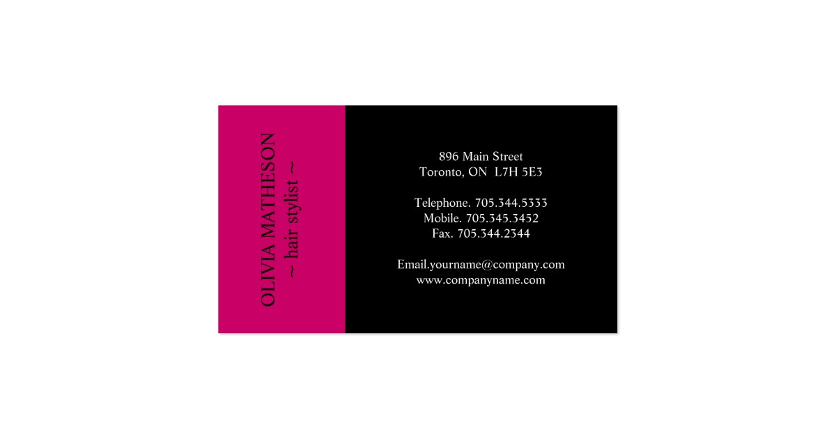 Hair Stylist Business Cards | Zazzle