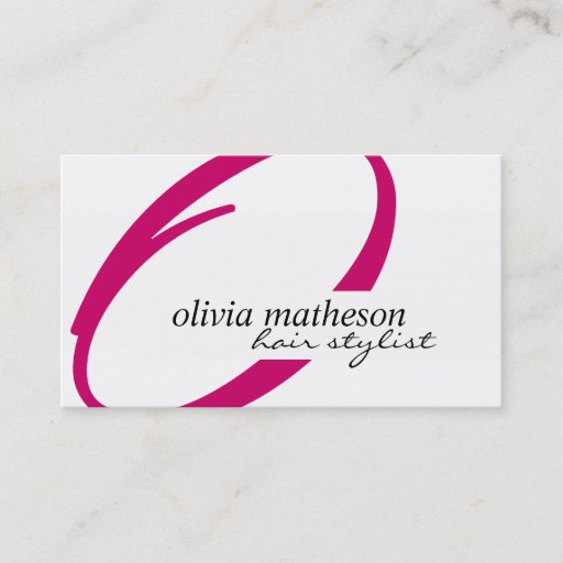 Customizable Hair Stylist Business Cards