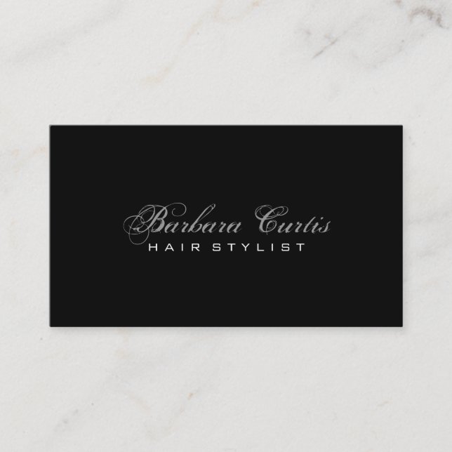 Hair Stylist - Business Cards (Front)