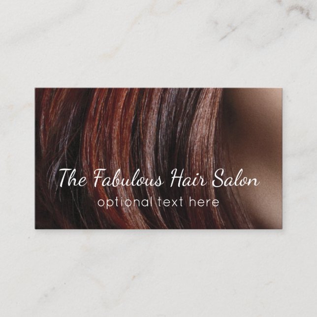 Hair Stylist Business Cards Beauty Salon Modern (Front)