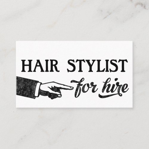 Hair Stylist Business Cards _ Cool Vintage