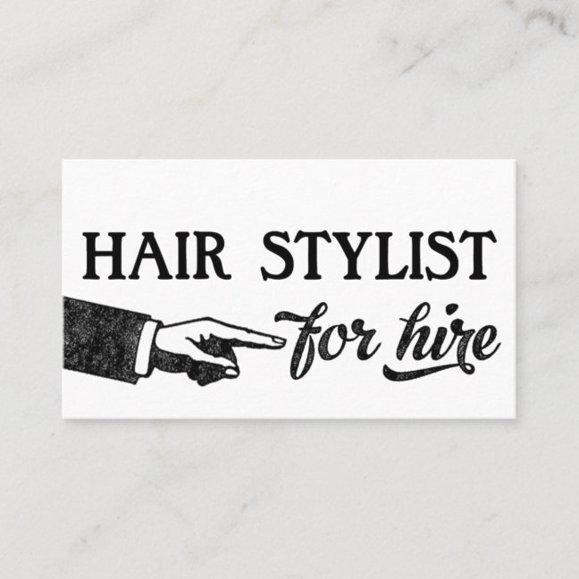 Hair Stylist Business Cards – Cool Vintage