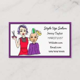 Hair Stylist Business Name Beauty Salon Business Card