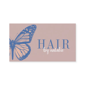 Hair Stylist Butterfly Beauty Salon Dusty Rose Business Card