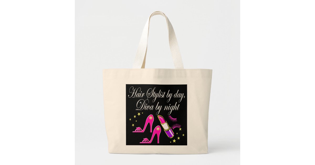 Hair Stylist By Day Diva By Night Tote Bag Zazzle Com