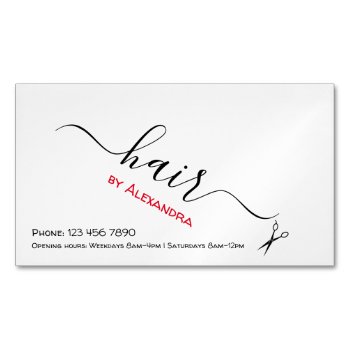 Hair Stylist Card Magnet by Frankipeti at Zazzle