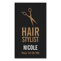 Hair Stylist Card Magnet