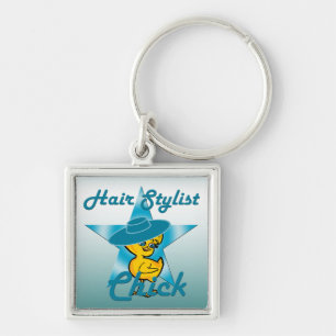 Hair Stylist Chick #7 Keychain