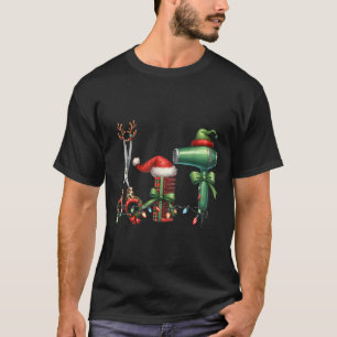 Hair Stylist Christmas Hairdresser Licensed Hairas T-Shirt