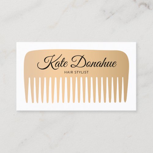 Hair Stylist Comb Beauty Salon Business Card