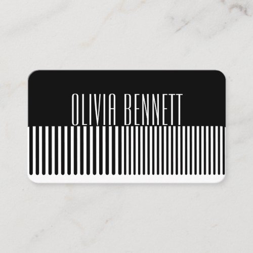 Hair Stylist Comb Black Colorist Salon Business Card