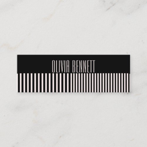 Hair Stylist Comb Black Pink Colorist Salon Mini Business Card