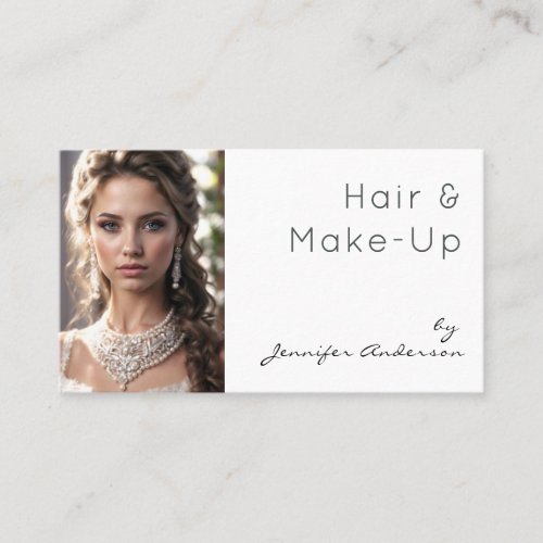 Hair Stylist Cosmetologist Make_Up Wedding Bridal Business Card