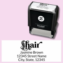 Hair Stylist Custom Return Address Elegant