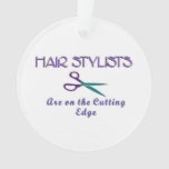 Hair Stylist Cutting Edge Ornament