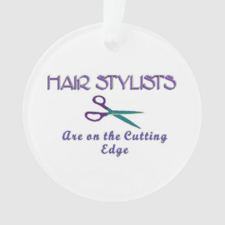 Hair Stylist Cutting Edge Ornament