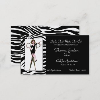 "hair Stylist Diva" Business Card by LadyDenise at Zazzle