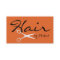 Hair Stylist Elegant Deep Carrot Orange Background