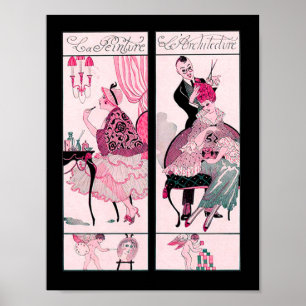 HAIR STYLIST ,FASHION BEAUTY SALON MAKE UP ARTIST POSTER