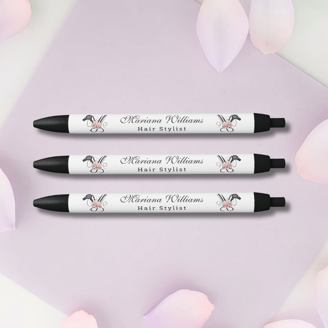 hair stylist floral Scissors beauty salon trendy Pen (Creator Uploaded)