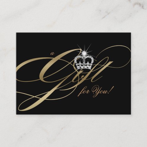 Hair Stylist Gift Certificate Gold Jewelry Crown
