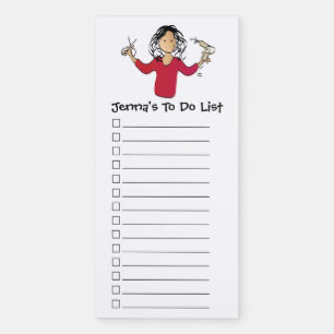 Hair Stylist Gift Idea - Beautician Thank You Magnetic Notepad