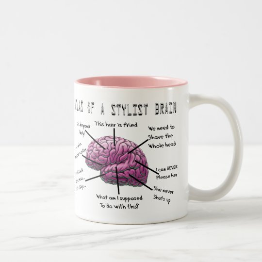 Hair Stylist Gifts Atlas Of A Stylist Brain Two Tone Coffee Mug