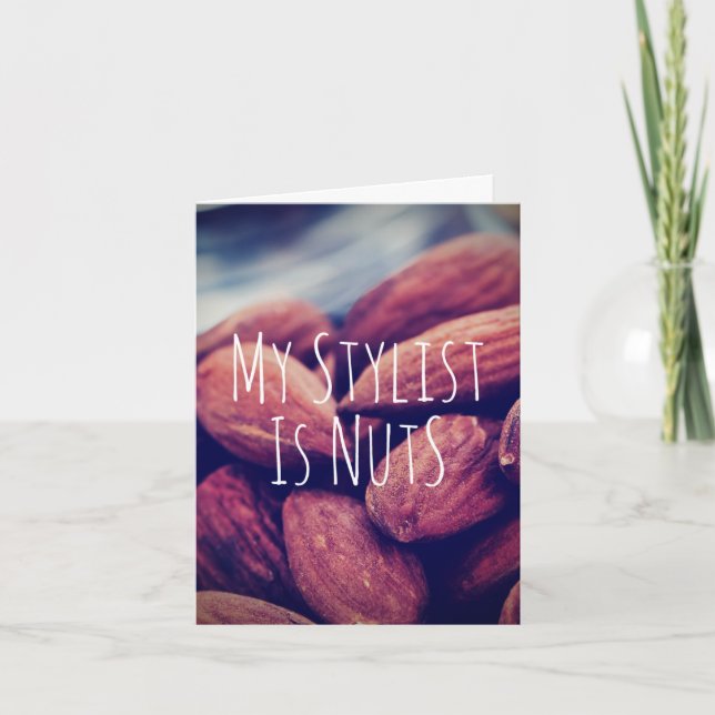 Hair Stylist Greeting Card (Front)