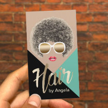 Hair Stylist | Hair Salon | Beauty Girl Modern Business Card