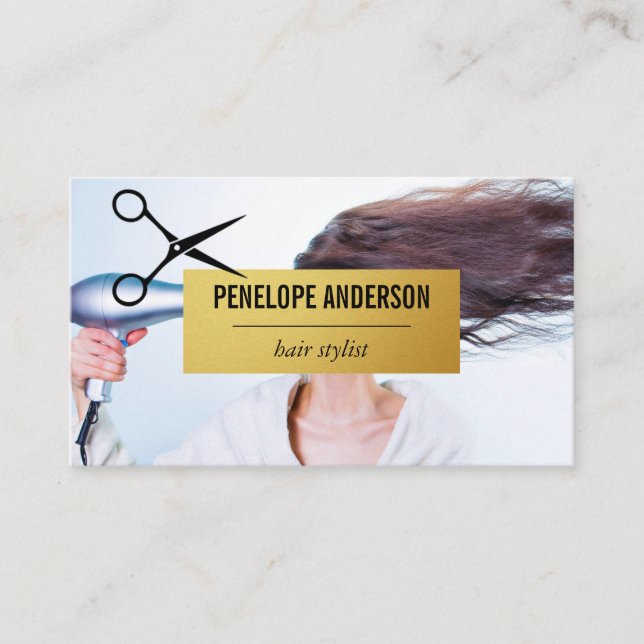 Hair Stylist | Hair Salon Business Card (Front)
